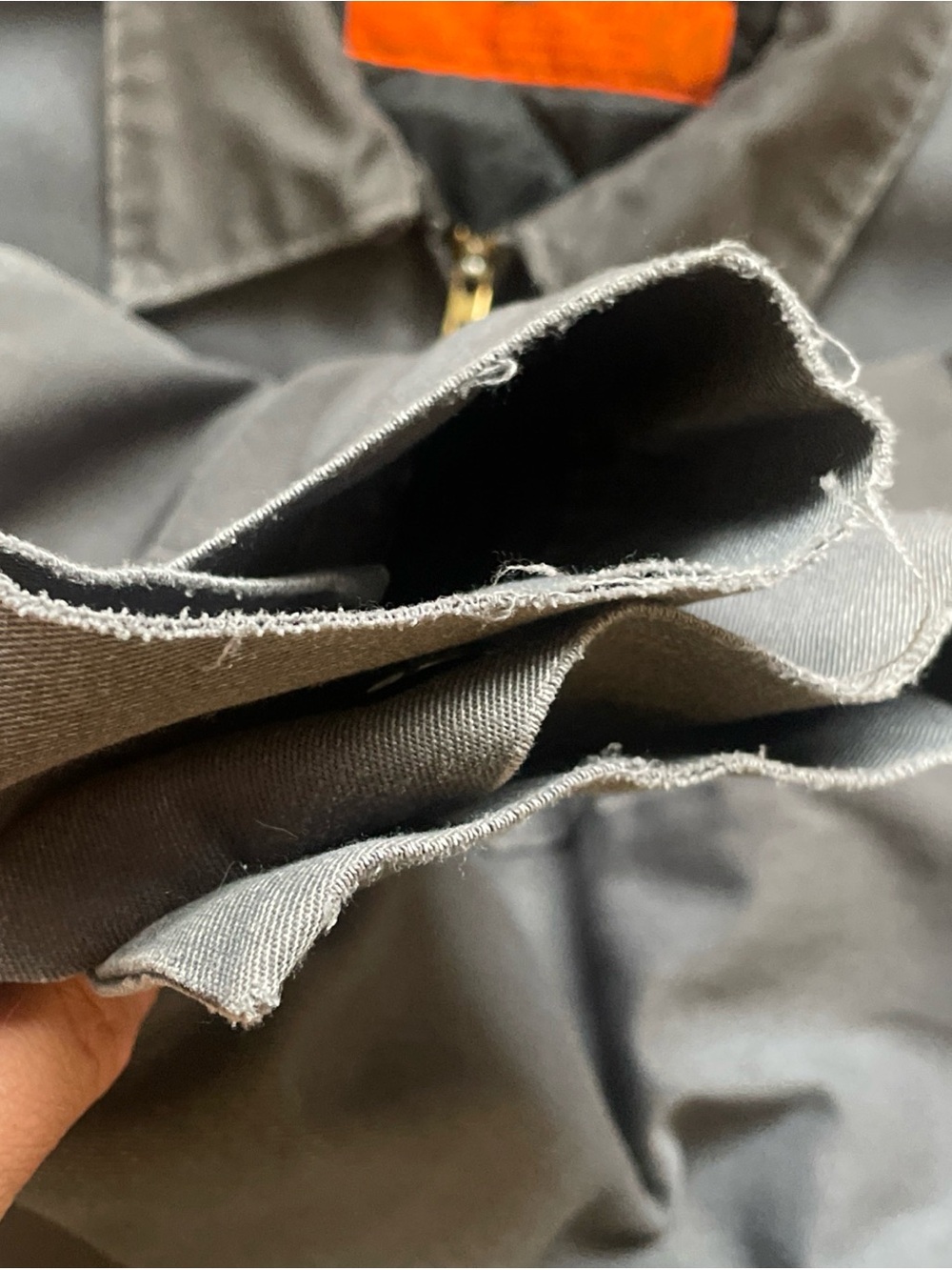 Vtg Mechanic Jacket Large Regular Workwear Faded Utility Grunge 2 Pocket USA - Picture 8 of 16